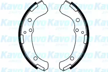 Комлект тормозных накладок KAVO PARTS BS-9938