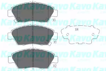 Комплект тормозных колодок KAVO PARTS KBP-2003