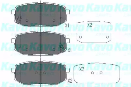 Комплект тормозных колодок KAVO PARTS KBP-3032