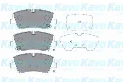 Комплект тормозных колодок KAVO PARTS KBP-3049