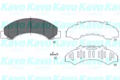 Комплект тормозных колодок KAVO PARTS KBP-3512