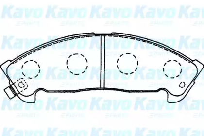 Комплект тормозных колодок KAVO PARTS KBP-3519