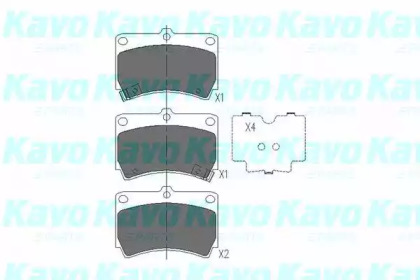 Комплект тормозных колодок KAVO PARTS KBP-4501