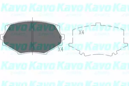 Комплект тормозных колодок KAVO PARTS KBP-4527