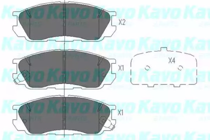 Комплект тормозных колодок KAVO PARTS KBP-4531