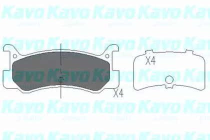 Комплект тормозных колодок KAVO PARTS KBP-4535