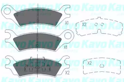 Комплект тормозных колодок KAVO PARTS KBP-4538