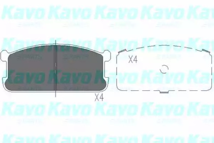 Комплект тормозных колодок KAVO PARTS KBP-5521