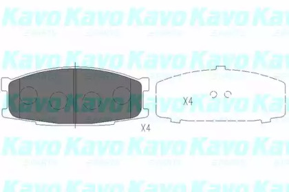 Комплект тормозных колодок KAVO PARTS KBP-5527