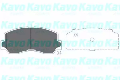 Комплект тормозных колодок KAVO PARTS KBP-5532