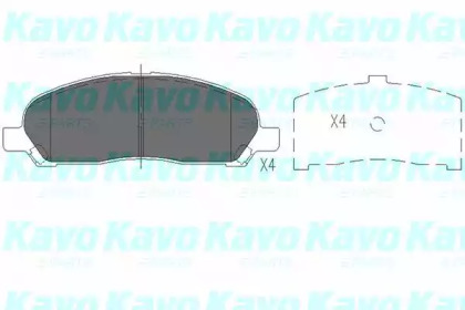 Комплект тормозных колодок KAVO PARTS KBP-5540