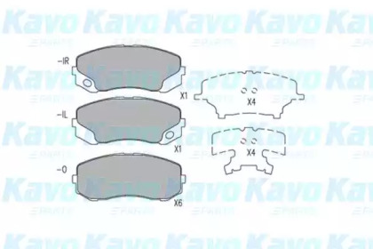 Комплект тормозных колодок KAVO PARTS KBP-5548