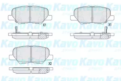 Комплект тормозных колодок KAVO PARTS KBP-5551