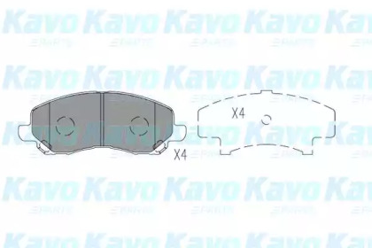 Комплект тормозных колодок KAVO PARTS KBP-5560