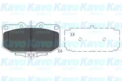 Комплект тормозных колодок KAVO PARTS KBP-6536