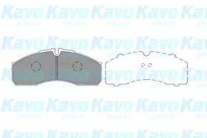 Комплект тормозных колодок KAVO PARTS KBP-6598