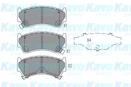 Комплект тормозных колодок KAVO PARTS KBP-6605