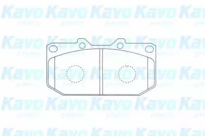 Комплект тормозных колодок KAVO PARTS KBP-6607