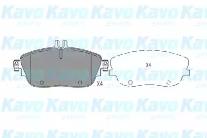 Комплект тормозных колодок KAVO PARTS KBP-6620