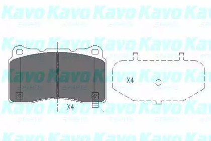 Комплект тормозных колодок KAVO PARTS KBP-8021