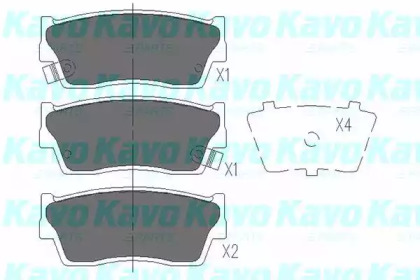 Комплект тормозных колодок KAVO PARTS KBP-8503