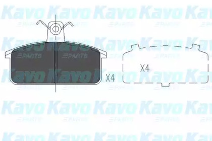 Комплект тормозных колодок KAVO PARTS KBP-8524