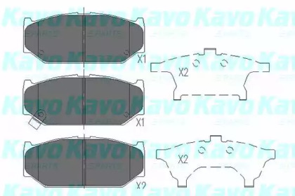 Комплект тормозных колодок KAVO PARTS KBP-8525