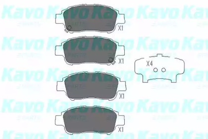 Комплект тормозных колодок KAVO PARTS KBP-9008