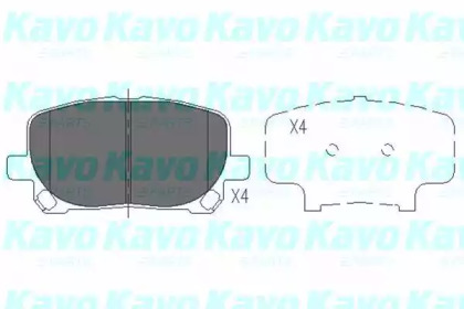 Комплект тормозных колодок KAVO PARTS KBP-9021