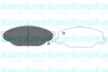 Комплект тормозных колодок KAVO PARTS KBP-9039