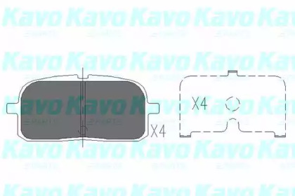 Комплект тормозных колодок KAVO PARTS KBP-9061