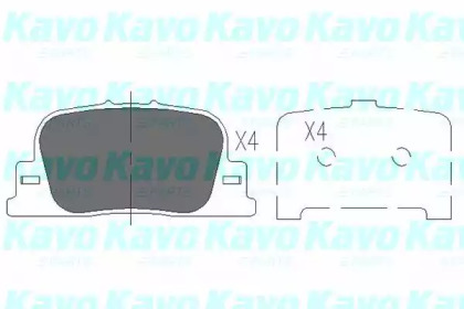 Комплект тормозных колодок KAVO PARTS KBP-9069