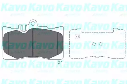 Комплект тормозных колодок KAVO PARTS KBP-9071