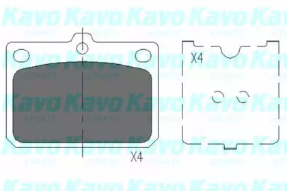 Комплект тормозных колодок KAVO PARTS KBP-9079