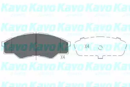 Комплект тормозных колодок KAVO PARTS KBP-9102