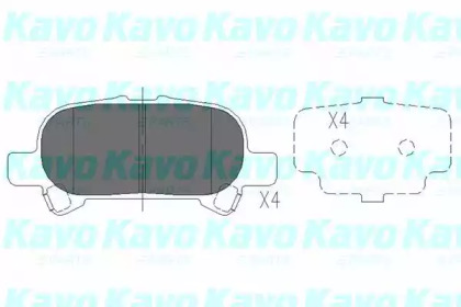 Комплект тормозных колодок KAVO PARTS KBP-9119