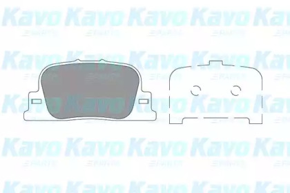 Комплект тормозных колодок KAVO PARTS KBP-9136