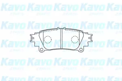 Комплект тормозных колодок KAVO PARTS KBP-9141