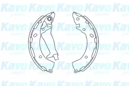 Комлект тормозных накладок KAVO PARTS KBS-3409