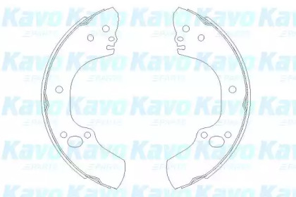 Комлект тормозных накладок KAVO PARTS KBS-3905