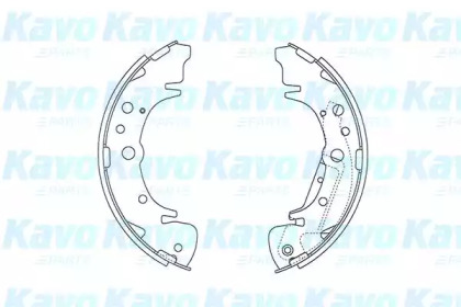 Комлект тормозных накладок KAVO PARTS KBS-4412