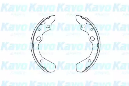 Комлект тормозных накладок KAVO PARTS KBS-5411