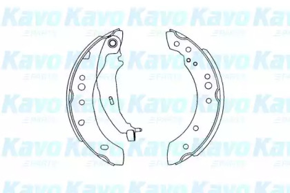 Комлект тормозных накладок KAVO PARTS KBS-6414