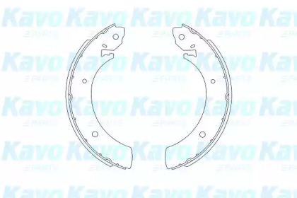 Комлект тормозных накладок KAVO PARTS KBS-7405