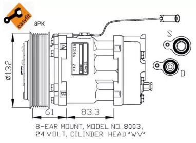 Компрессор NRF 32753G