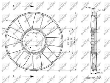 Рабочее колесо вентилятора NRF 49810