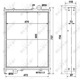 Теплообменник NRF 504530