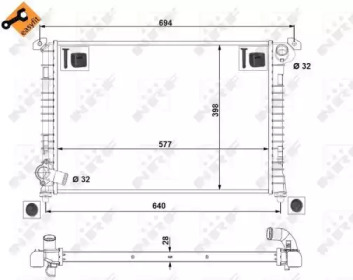 Теплообменник NRF 53807