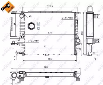 Теплообменник NRF 53852