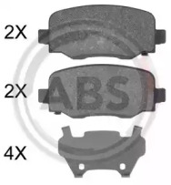 Комплект тормозных колодок A.B.S. 35039